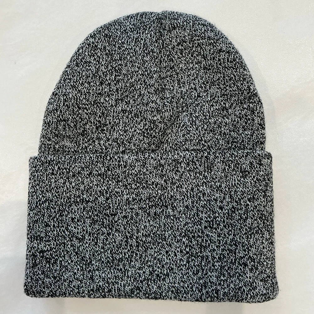 Carhartt Marled Black & White Cuffed Beanie